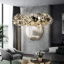 suspension de luxe postmodernes en acier inoxydable