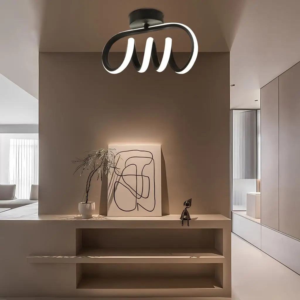 plafonnier led moderne monté en surface pour allée nordic - vue 5 sur 7