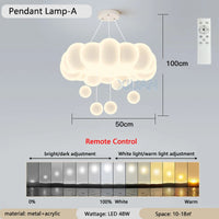 suspension créative en forme de nuage pour garçon ou fille