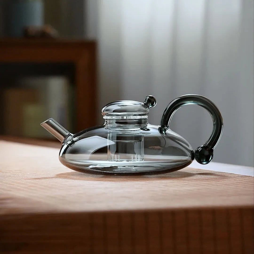 Theiere verre borosilicate resistante chaleur usage cuisine maison