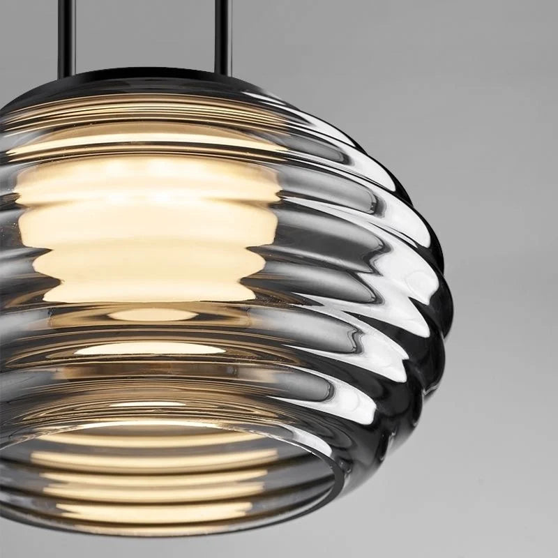 lustre led moderne minimaliste adapté aux commerces et cafés - vue 6 sur 8