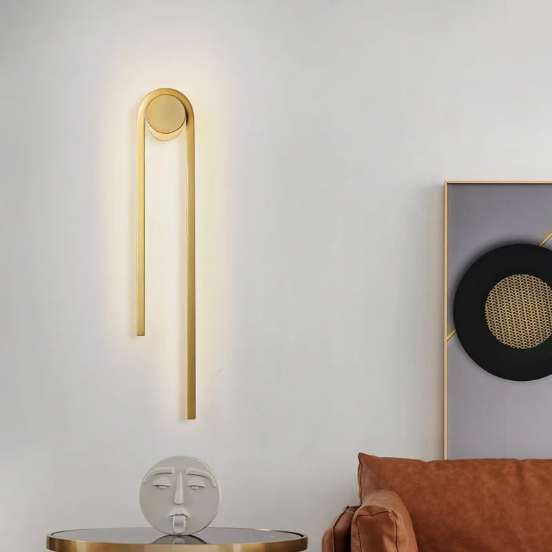 applique murale moderne en forme de u pour décoration intérieure - vue 7 sur 12