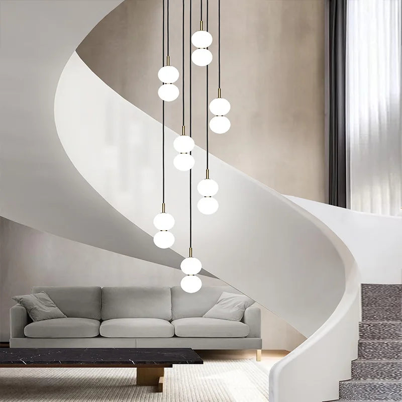 suspension en verre nordique pour décoration intérieure moderne - vue 5 sur 15
