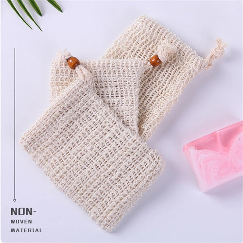 sac de savon en sisal naturel pour exfoliation - vue 2 sur 6