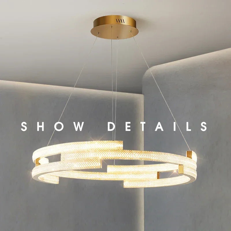 suspension moderne en led pour décoration intérieure élégante - vue 7 sur 16