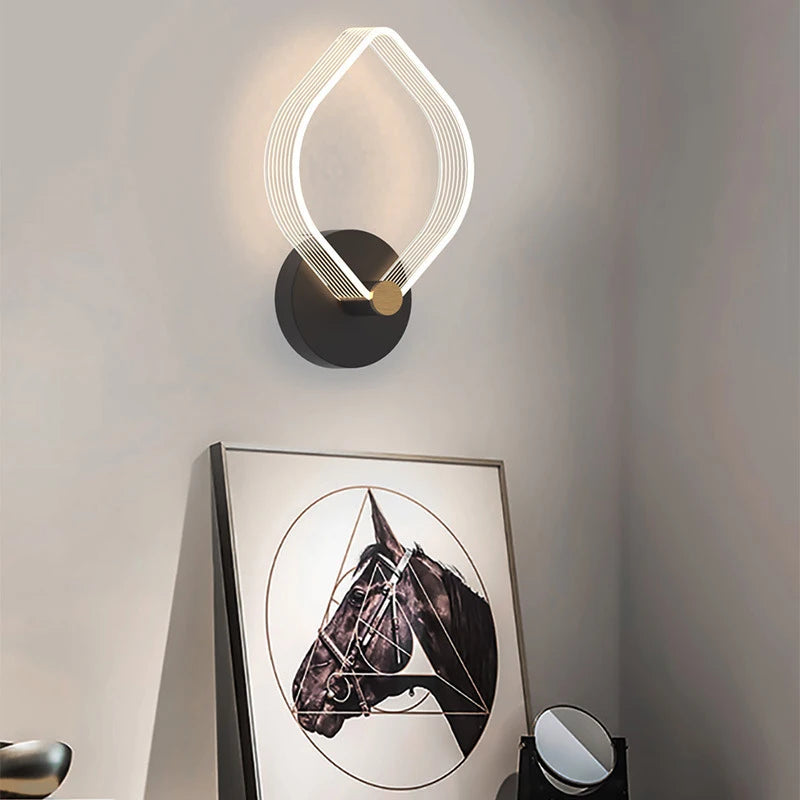 applique murale led moderne pour éclairage décoratif intérieur - vue 4 sur 14