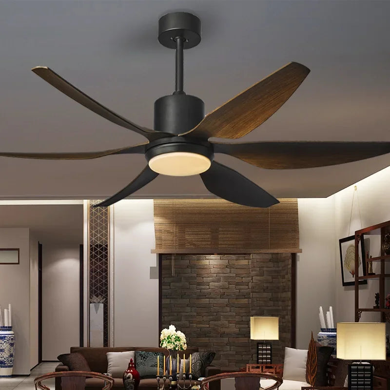 plafonnier rétro industriel avec ventilateur et lumière led à distance