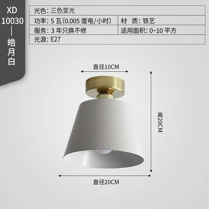 plafonnier moderne à LED pour extérieur et entrée - vue 8 sur 8