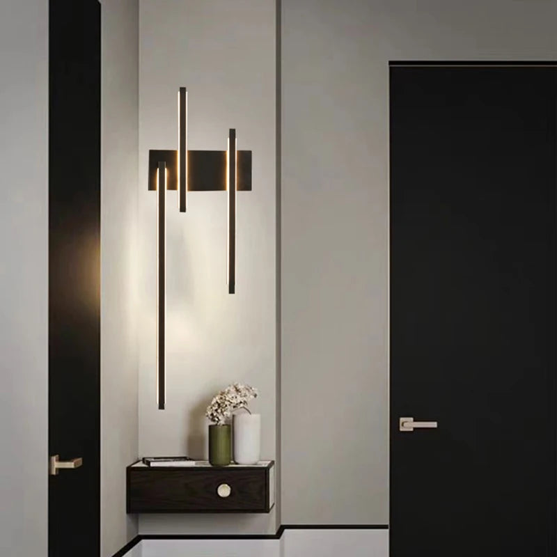 applique murale led minimaliste en laiton et cuivre - vue 4 sur 10