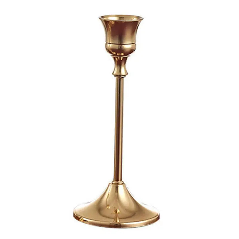kit de bougeoirs en laiton doré pour décorations festives - vue 17 sur 26
