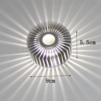 Plafonnier LED coloré en aluminium au design moderne