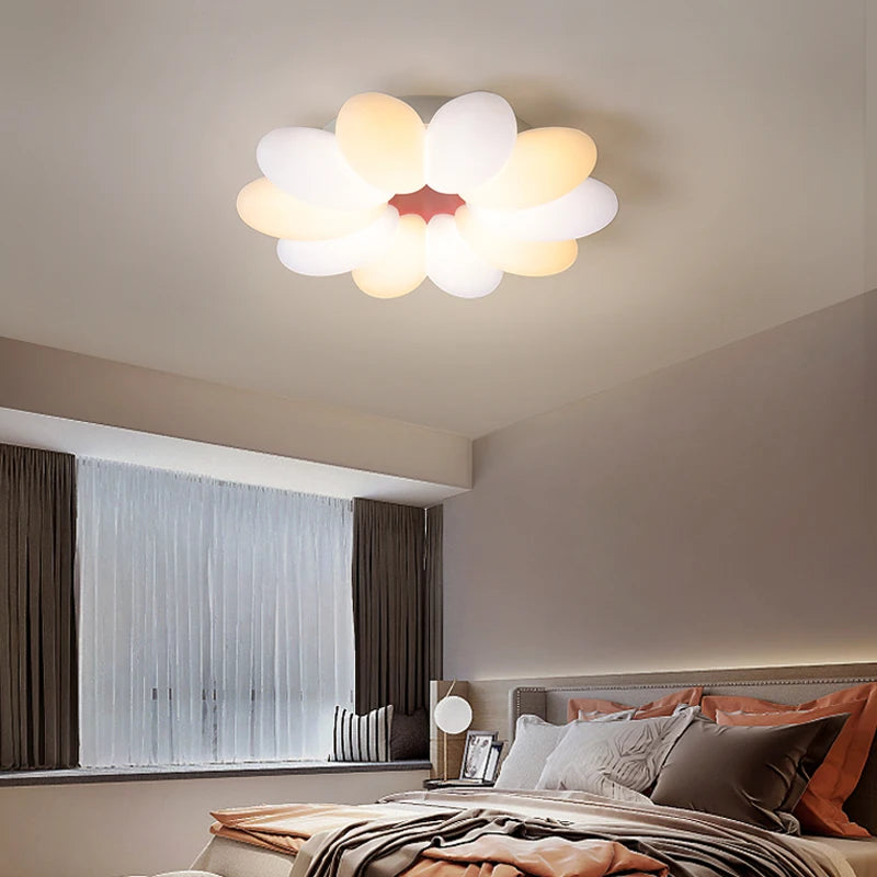 Plafonnier Led créatifs de plafond ovales pour salon salle à manger garçon fille chambre étude éclairages quotidiens intérieurs - vue 3 sur 7