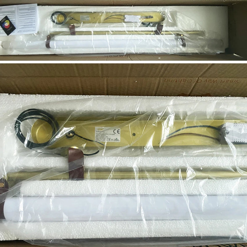 suspension led longue bande style tube design moderne sandyha
