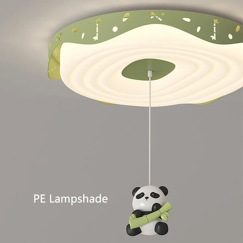 plafonnier enfant dessin animé ours panda lapin astronaute lumineux - vue 6 sur 14