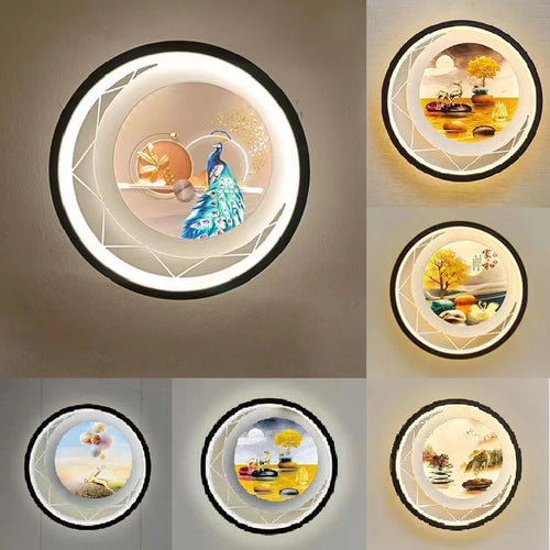 Applique murale LED moderne et ronde