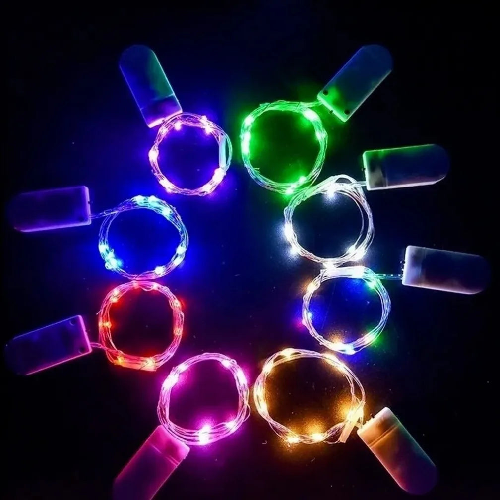 guirlande lumineuse led étanche en cuivre pour décorations festives - vue 6 sur 15