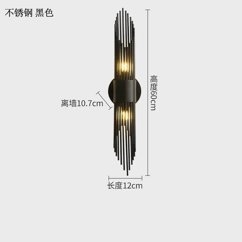 applique murale industrielle en acier inoxydable pour intérieur moderne - vue 5 sur 7