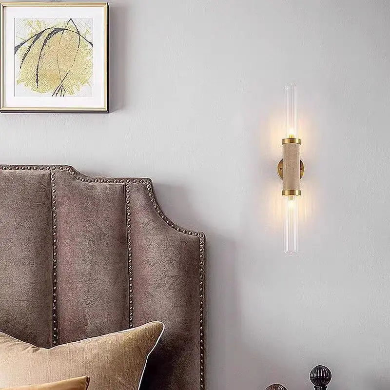 applique murale art déco en verre et métal doré 	 style - vue 5 sur 8