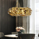 suspension de luxe postmodernes en acier inoxydable