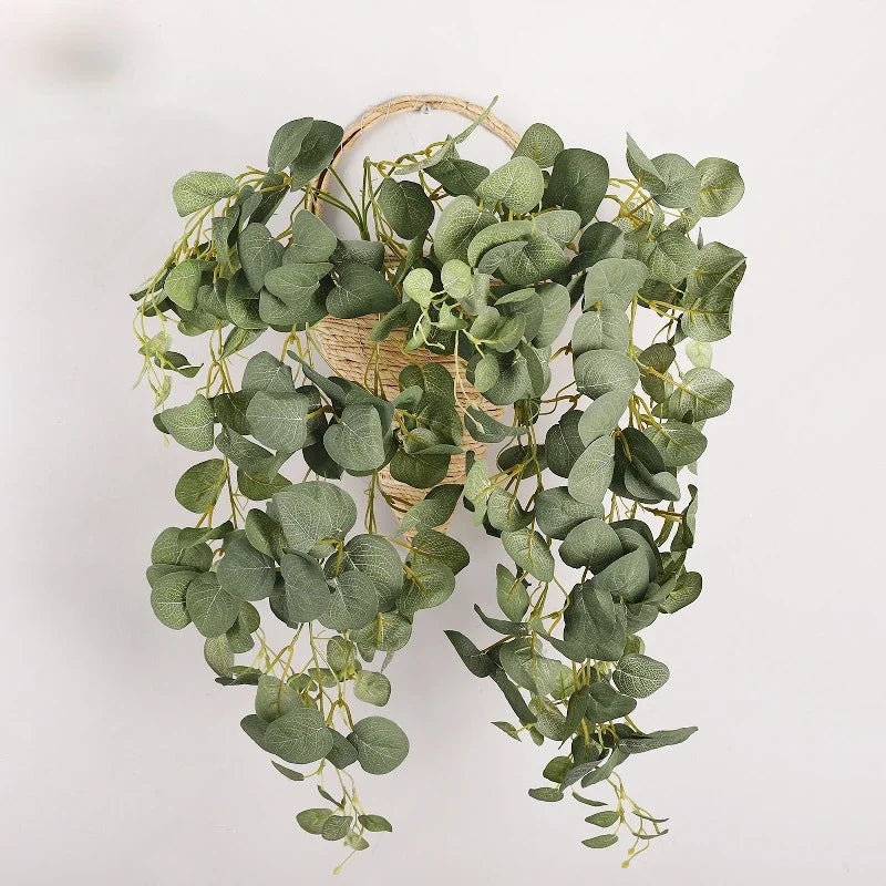 décoration murale en feuilles d'eucalyptus pour espaces intérieurs - vue 3 sur 6