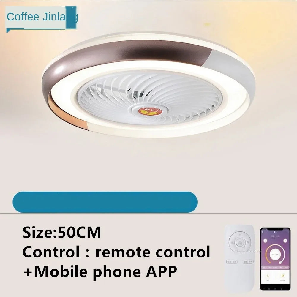 ventilateur de plafond intelligent bluetooth avec lumière télécommande - vue 16 sur 16