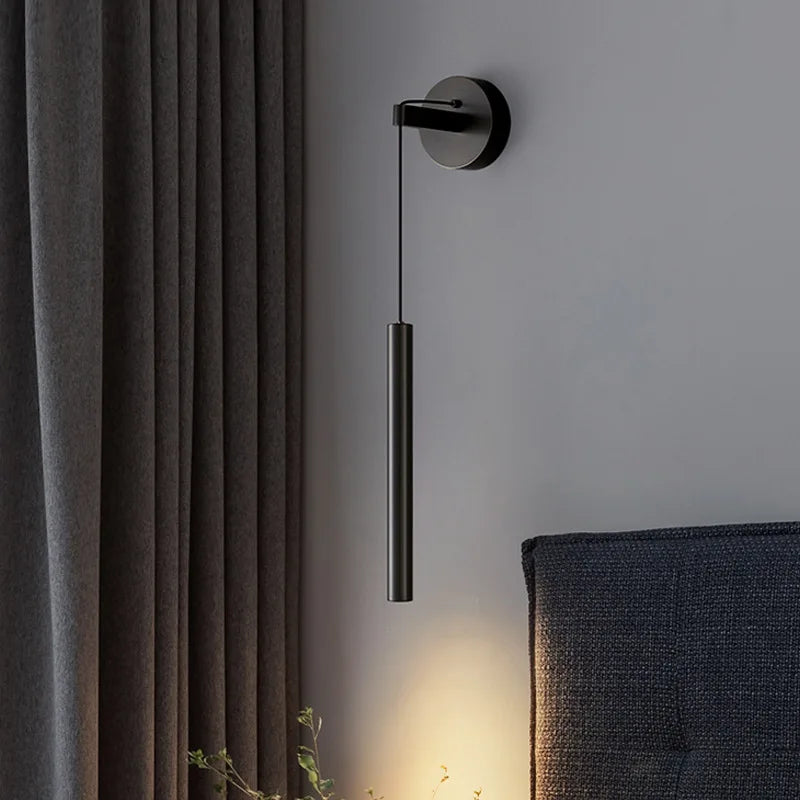 applique murale led de luxe en cuivre à hauteur réglable