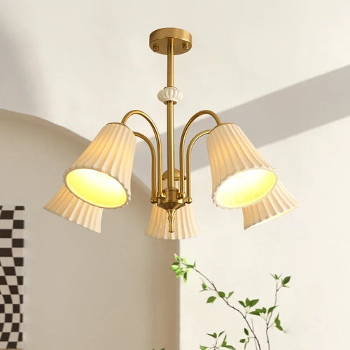 lustre en céramique style nordique moderne pour intérieur élégant - vue 4 sur 9