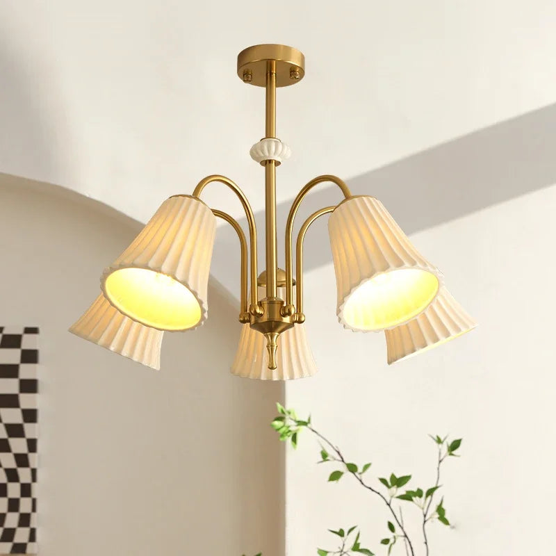 lustre en céramique style nordique moderne pour intérieur élégant - vue 3 sur 9
