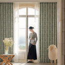 Rideau occultant floral style européen pour salon chambre