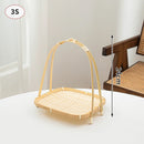 panier de rangement tissé à la main pour jardin et pique-nique