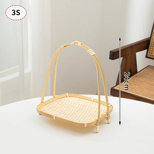 panier de rangement tissé à la main pour jardin et pique-nique - vue 10 sur 27