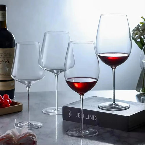 Verre à vin rouge cristal fin style bourgogne