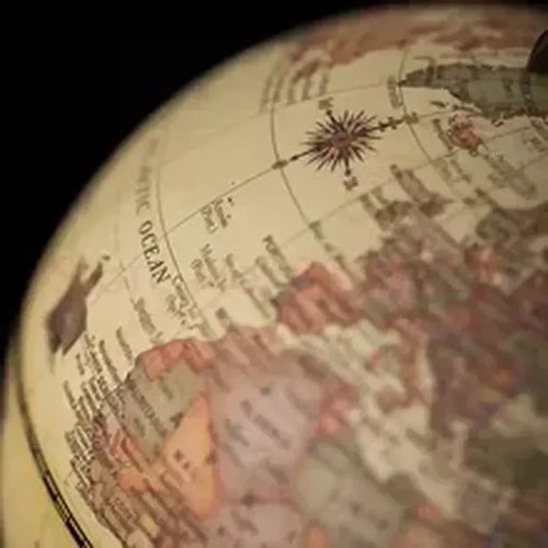 globe universel rétro éducatif rotatif haute définition pour étudiants - vue 5 sur 6