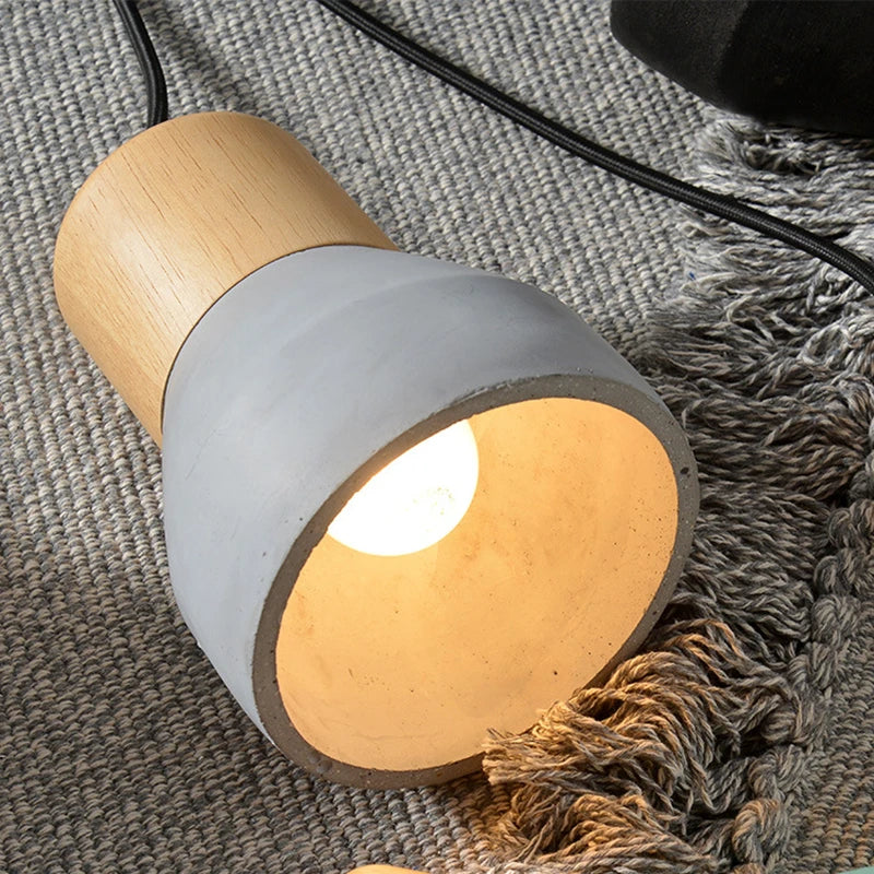 macaron ciment suspension lumières vintage pour restaurant - vue 5 sur 12