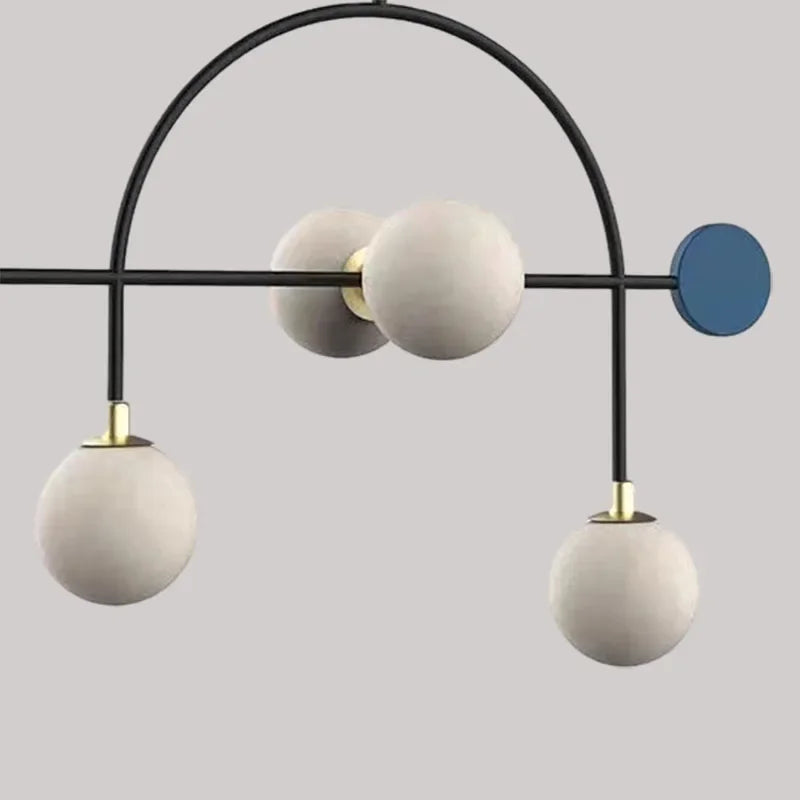 Lustre en verre design pour décoration d'intérieur