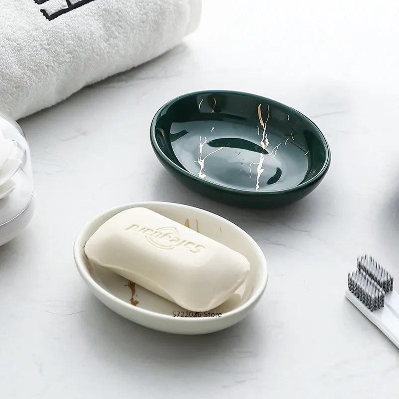ensemble décoratif en céramique pour salle de bain avec accessoires - vue 7 sur 24