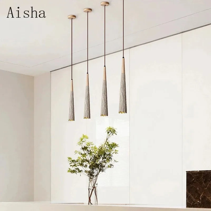 suspension led décorative en ciment pour éclairage moderne - vue 3 sur 7