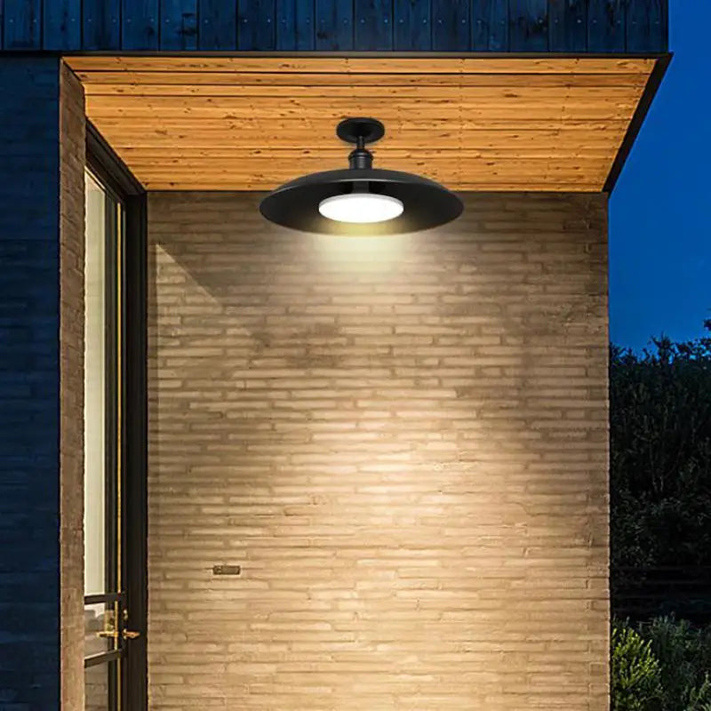 plafonnier led rétro ovni pour éclairage extérieur jardin balcon cour - vue 5 sur 10
