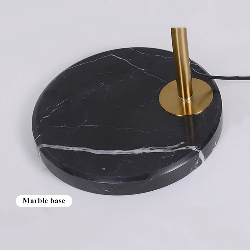 Lampadaire arc en métal LED décoration galvanoplastie - vue 6 sur 10