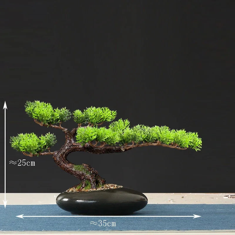 décoration intérieure faux arbre bonsaï style chinois pour intérieur et extérieur - vue 16 sur 22
