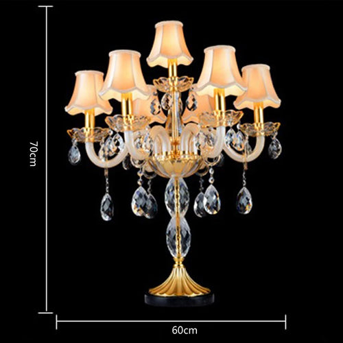 lampes de table en cristal moderne style nordique haut de gamme - vue 4 sur 6