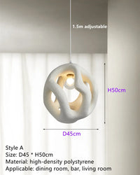 lustre led nordique fait main style wabi sabi restaurant