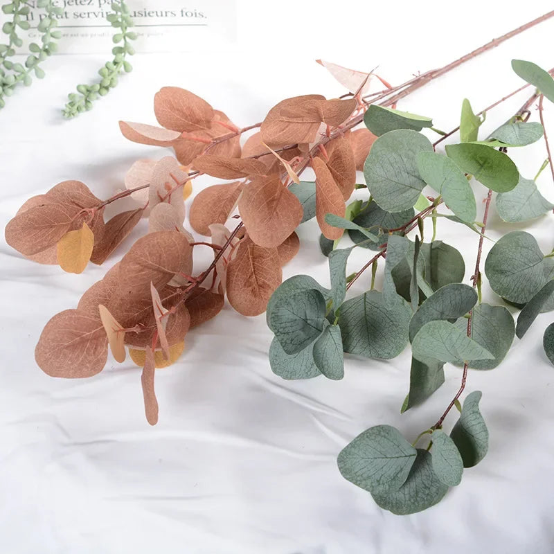 plantes artificielles eucalyptus longues tiges pour décoration automnale - vue 8 sur 9