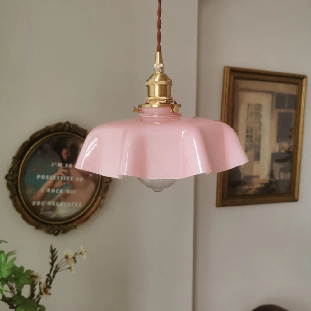 lampe suspendue rétro nordique en verre pour bar hôtel - vue 5 sur 10