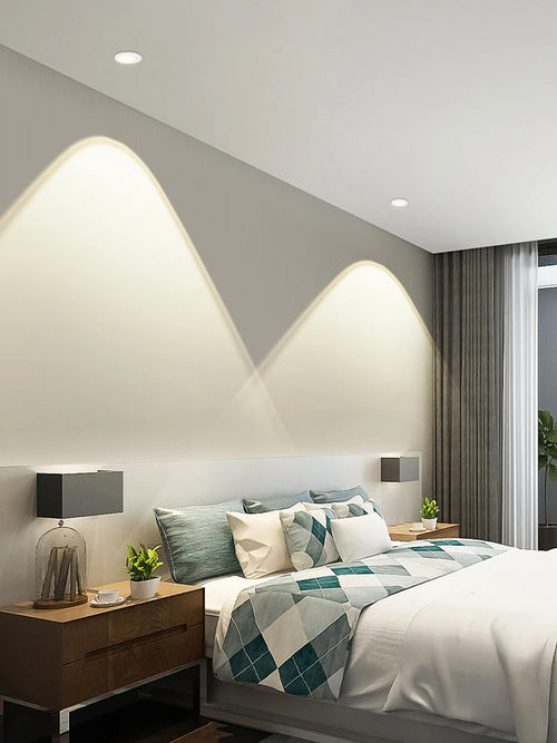 plafonnier led dimmable spots encastrés angle réglable pour intérieur - vue 5 sur 10