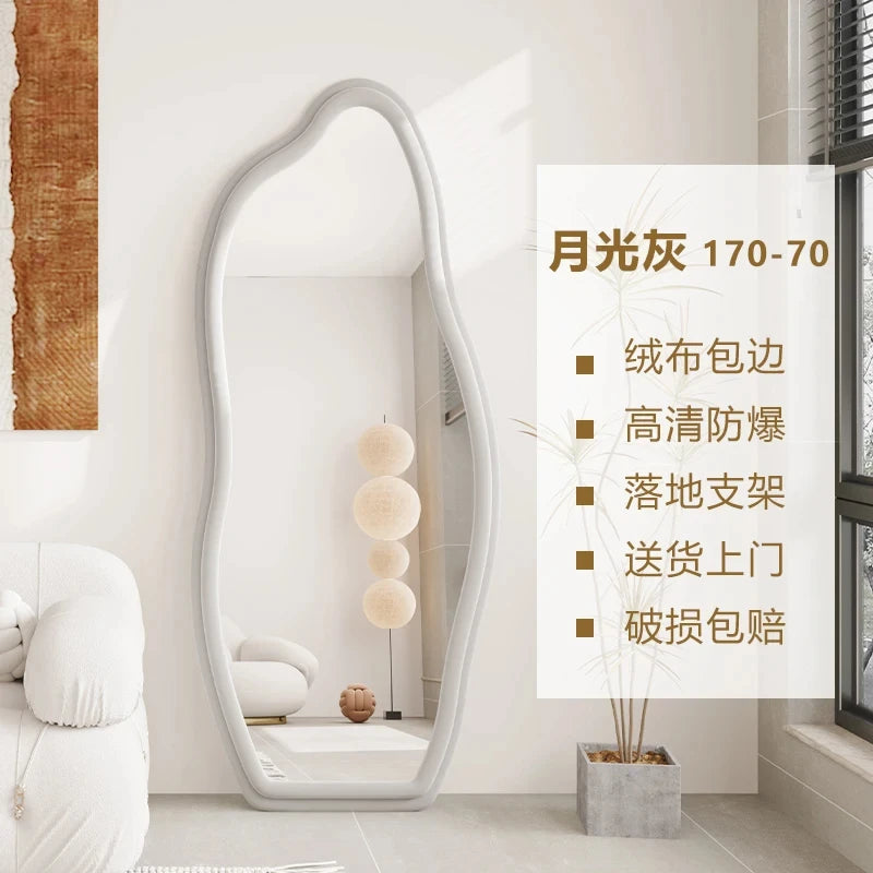 miroirs décoratifs muraux ondulés style nordique esthétique - vue 15 sur 17