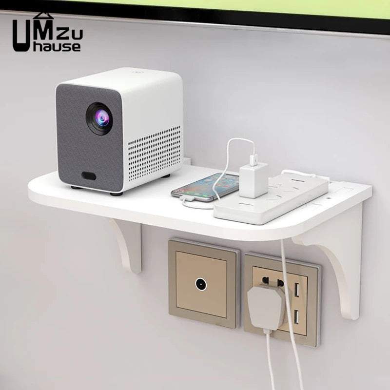 étagère flottante pour routeur et accessoires de rangement mural - vue 5 sur 8