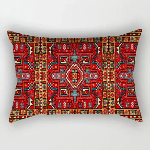housse de coussin rectangulaire motif mandala ethnique vintage