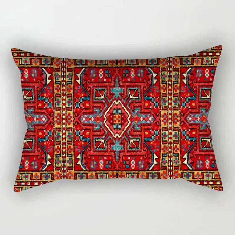 housse de coussin rectangulaire motif mandala ethnique vintage