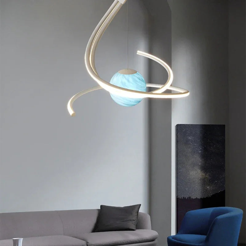 plafonnier led moderne créatif pour décoration intérieure - vue 6 sur 10